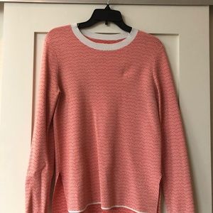 Tory Sport Sweater with ZigZag Pattern